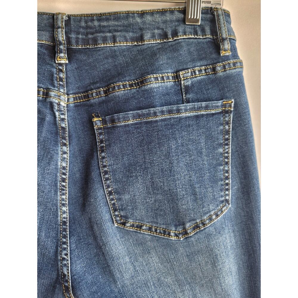 Vintage Style Distressed Vipones Flare Bell Bottoms Denim Jeans Women's Size 6 - Picture 13 of 14